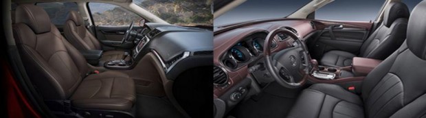 2015 GMC Acadia vs 2015 Buick Enclave interior