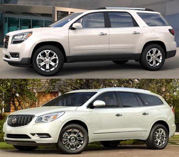 2015 gmc acadia vs 2015 buick enclave review price 2015 gmc acadia vs 2015 buick enclave