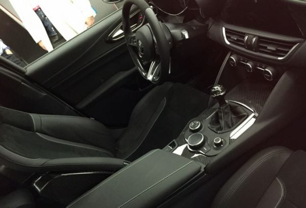 2016 Alfa Romeo Giulia interior